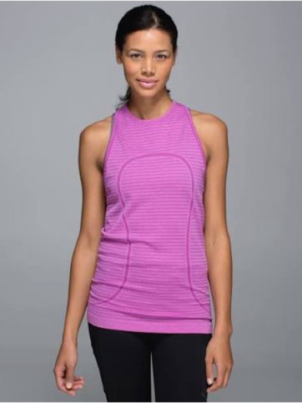 Lululemon Run: Swiftly Tech Tank
Rugby Stripe Tonal Heathered Ultra Violet